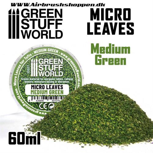 Micro Leaves - Medium green mix 60 ml - mix af grønne blade 60 ml